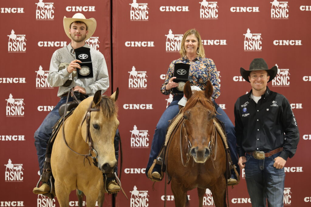 Tammy Keith and Eli Taylor Cinch RSNC Northeast Regional ranch sorting Ohio 2025