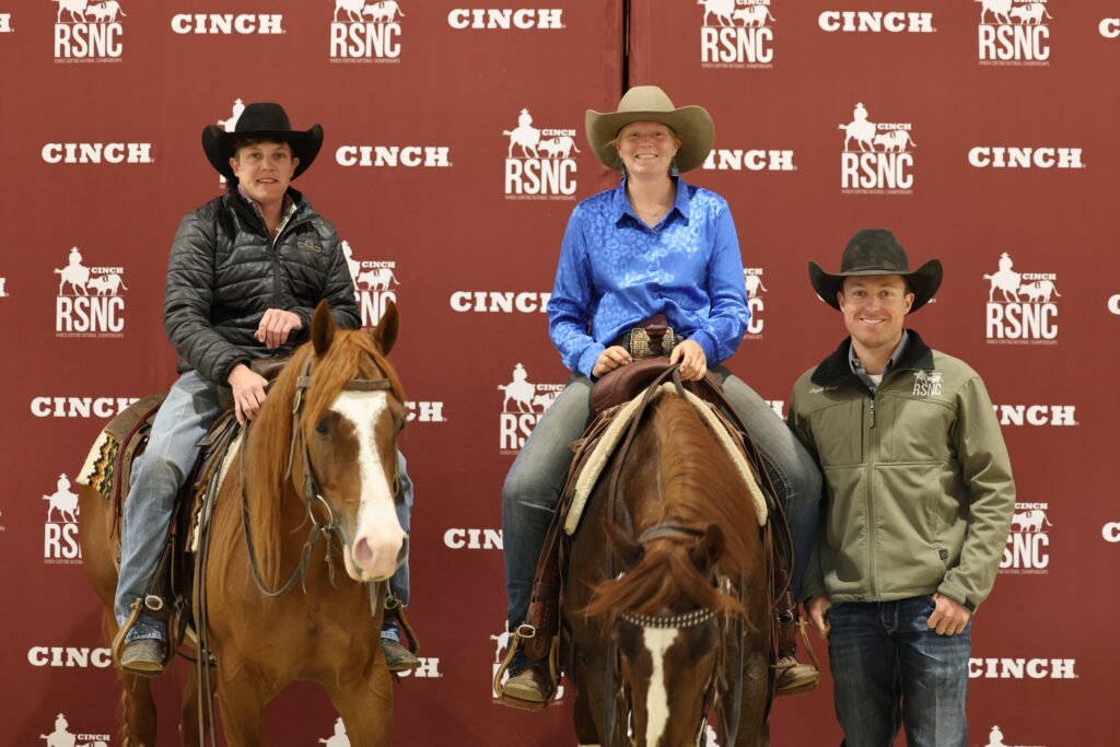 Tanner Keith and Sidney Rasmussen Cinch RSNC Northeast Regional ranch sorting Columbiana, Ohio